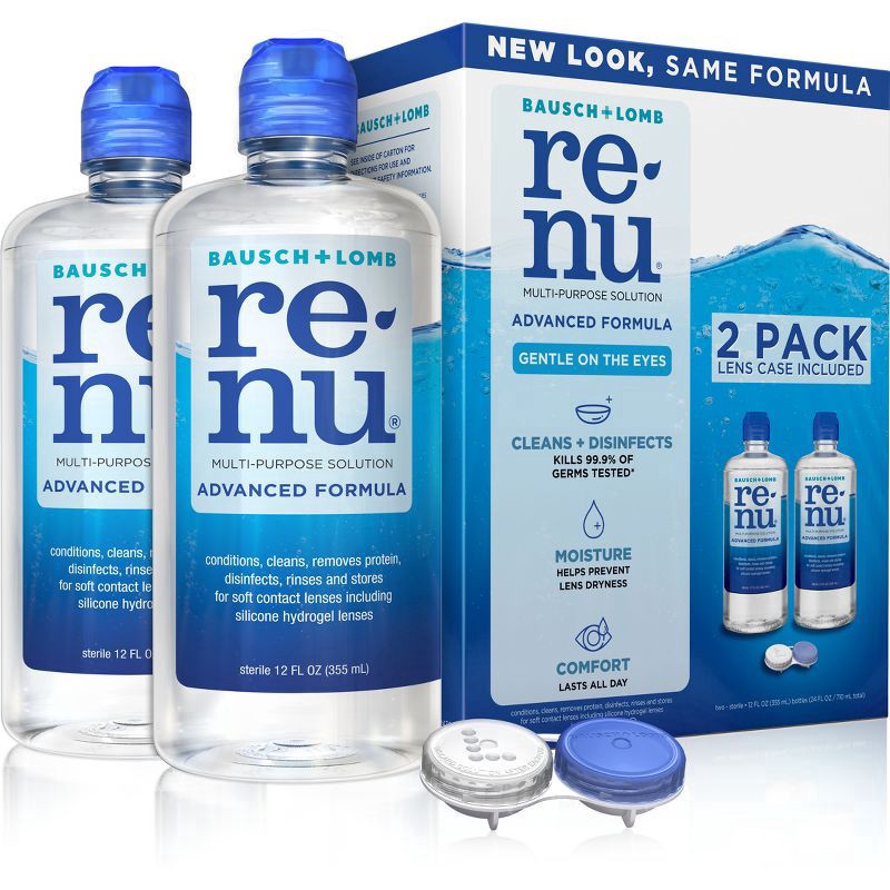 slide 1 of 6, renu Twin Pack Advanced Formula Multi-Purpose Solution 2 ea, 2 ct