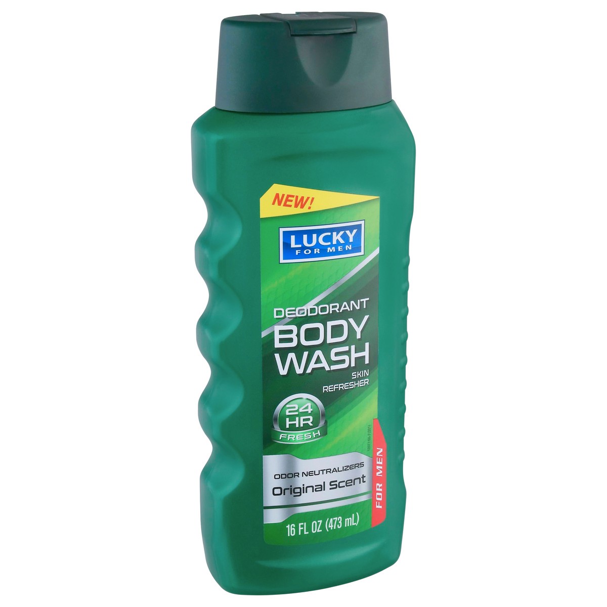 slide 2 of 12, Lucky For Men 24 hr Fresh Deodorant Original Scent Body Wash 16 fl oz, 16 fl oz