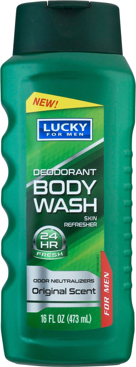 slide 7 of 12, Lucky For Men 24 hr Fresh Deodorant Original Scent Body Wash 16 fl oz, 16 fl oz