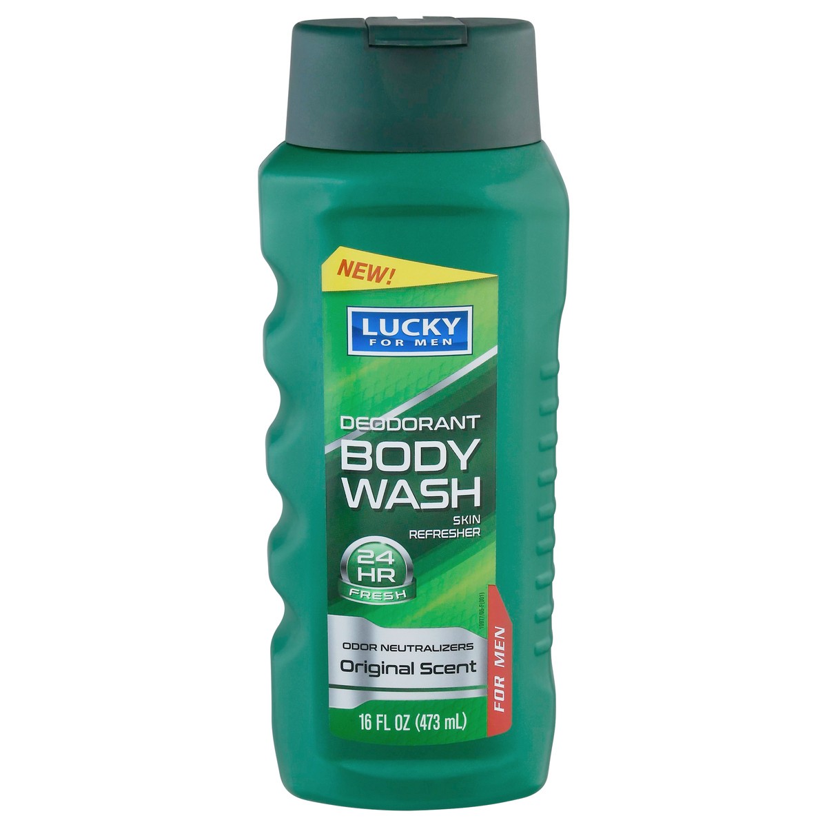 slide 1 of 12, Lucky For Men 24 hr Fresh Deodorant Original Scent Body Wash 16 fl oz, 16 fl oz