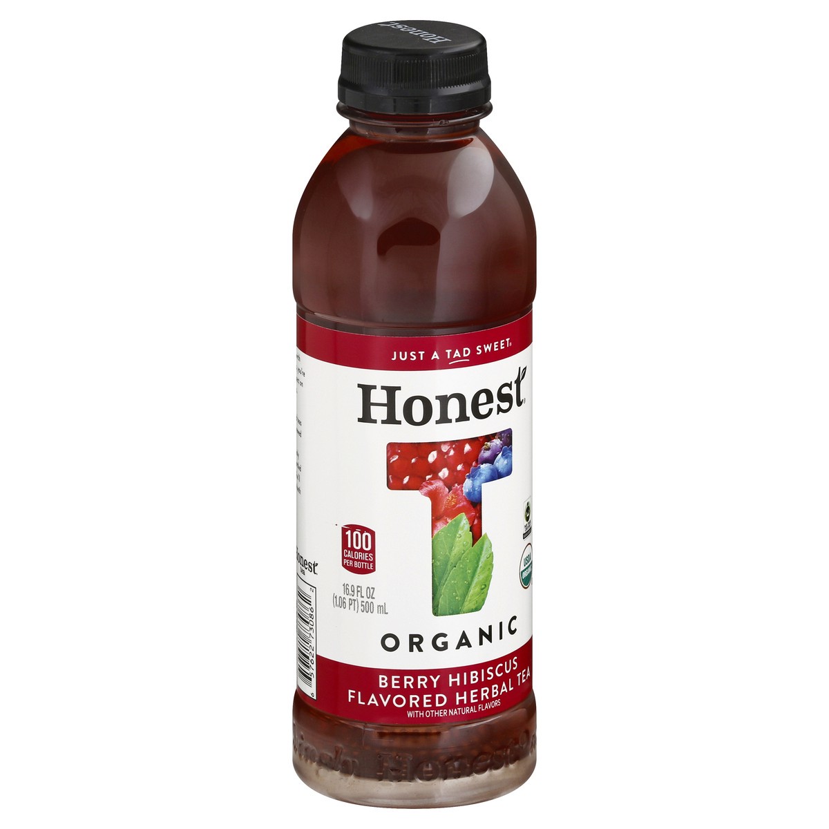 slide 4 of 10, Honest Berry Hibiscus Flavored Herbal Tea Bottle, 16.9 fl oz, 16.9 fl oz
