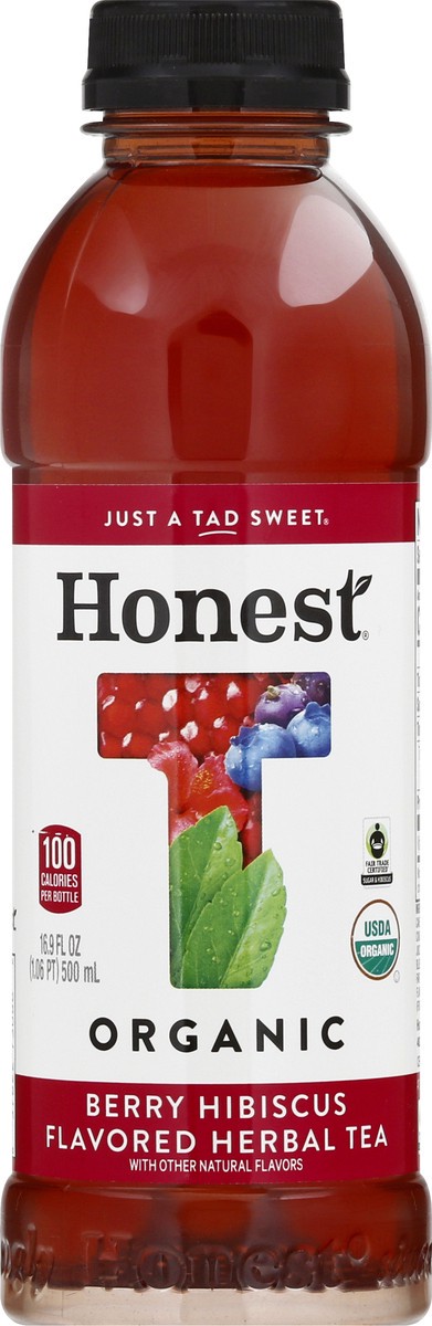 slide 7 of 10, Honest Berry Hibiscus Flavored Herbal Tea Bottle, 16.9 fl oz, 16.9 fl oz