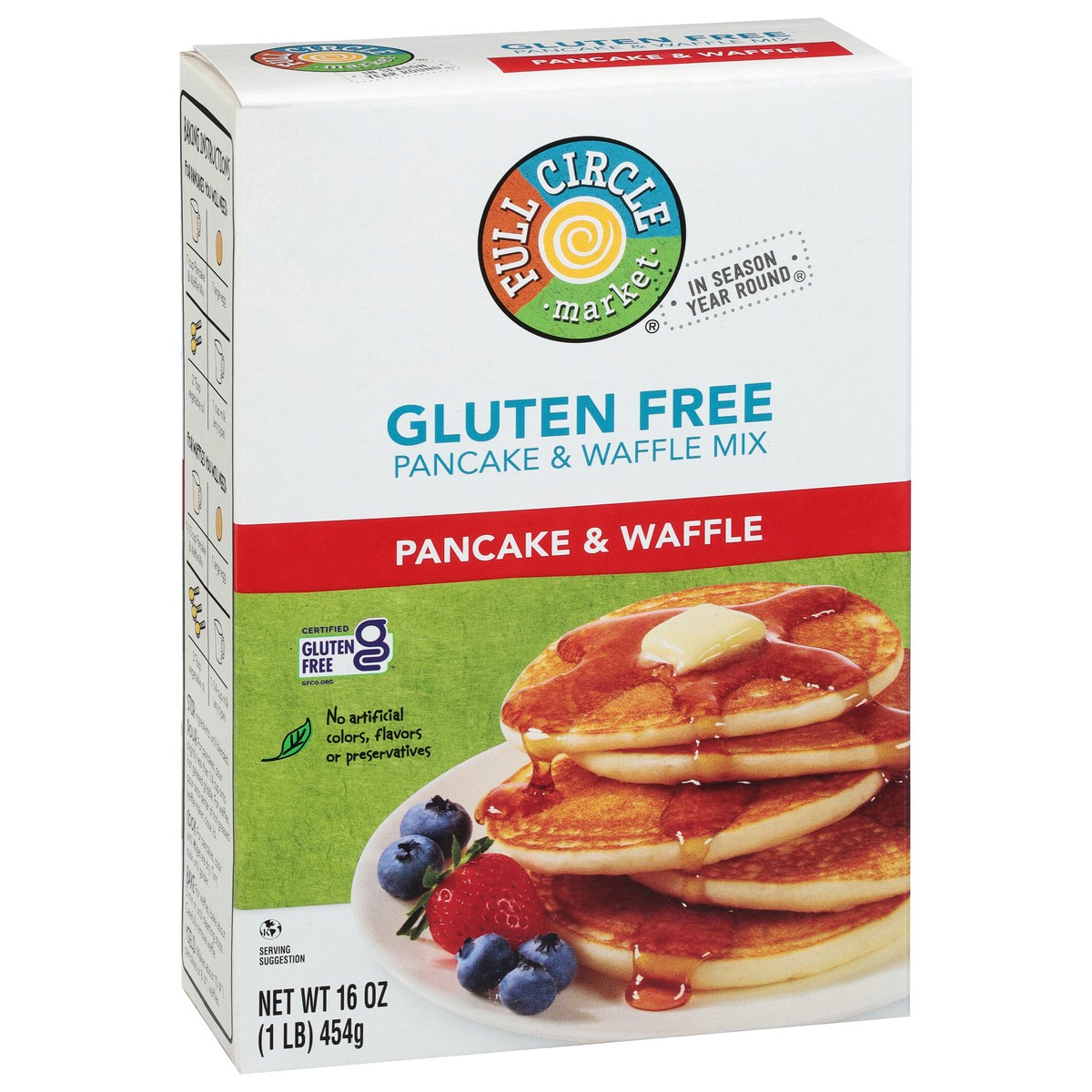 slide 2 of 9, Full Circle Market Gluten Free Pancake & Waffle Mix 16 oz, 16 oz