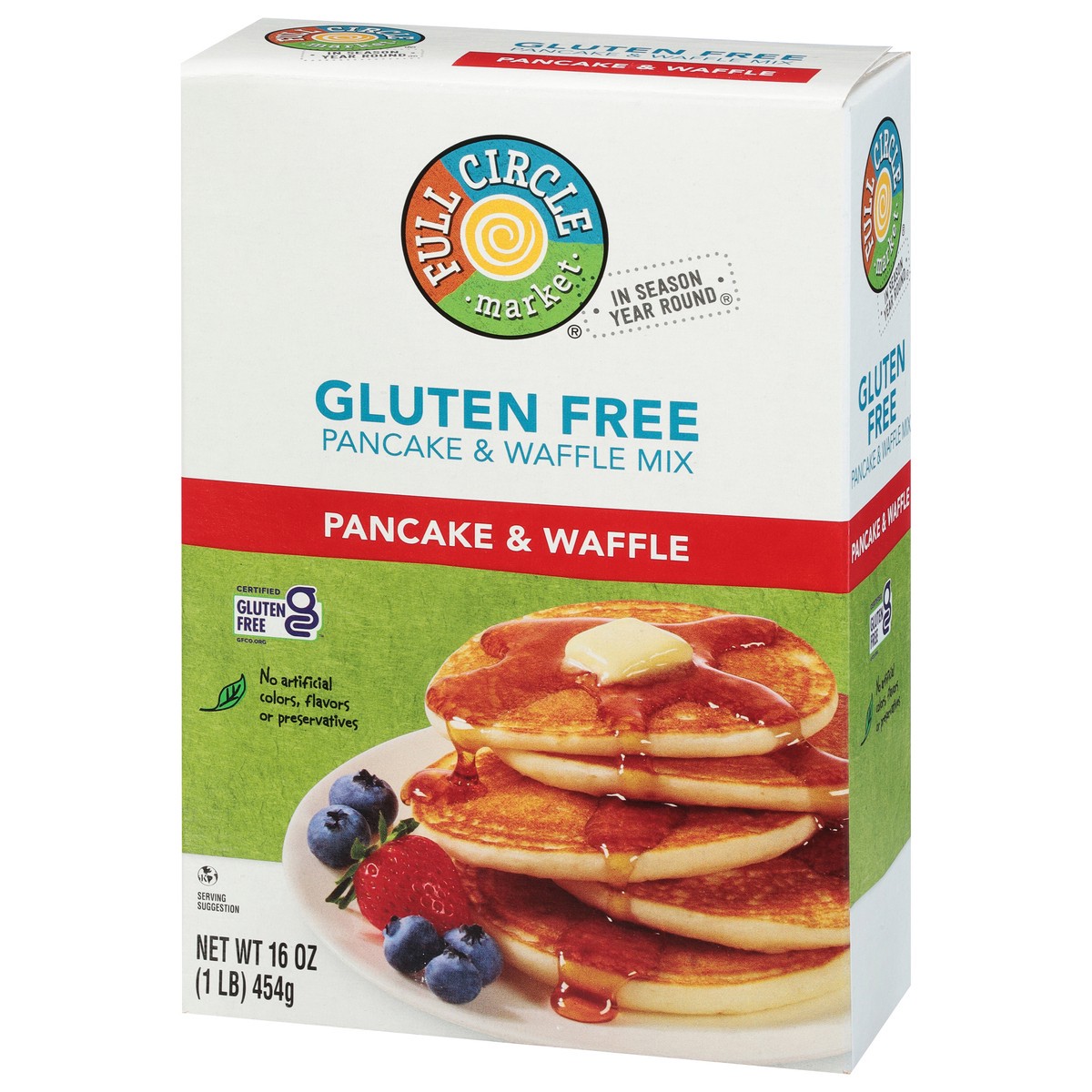 slide 3 of 9, Full Circle Market Gluten Free Pancake & Waffle Mix 16 oz, 16 oz