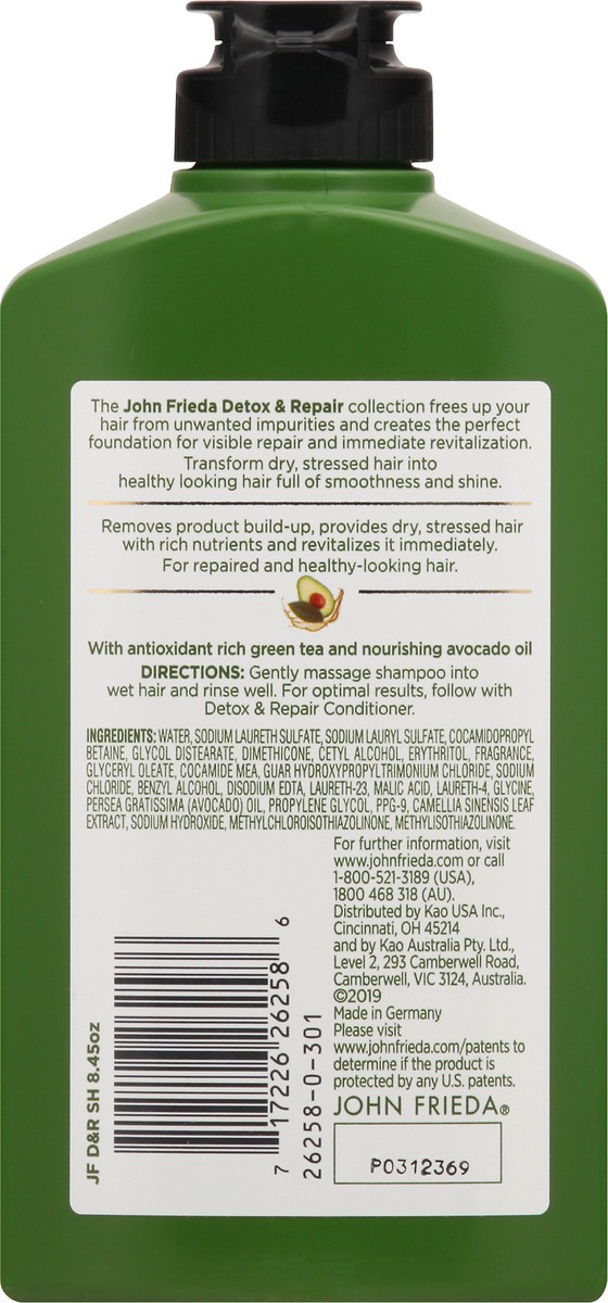 slide 2 of 9, John Frieda Shampoo Detox Repair, 8.45 oz