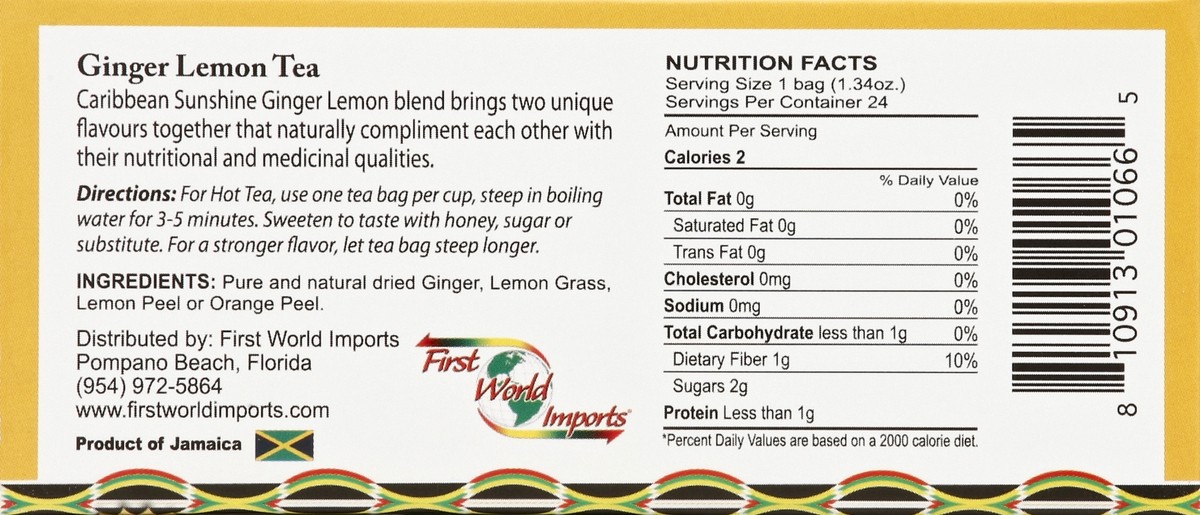 slide 5 of 5, Caribbean Sunshine Tea 24 ea, 1.3 oz