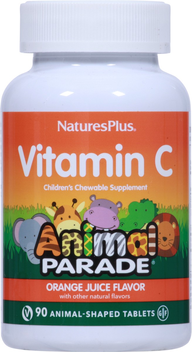 slide 2 of 9, Nature's Plus Natures Plus Source of Life Animal Parade Vitamin C Natural Orange Juice Flavor Chewable Tablets, 90 ct