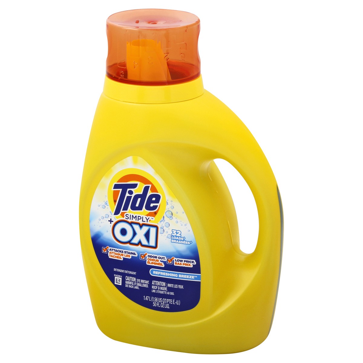 slide 2 of 9, Tide Simply + Oxi Refreshing Breeze Detergent 50 oz, 50 oz