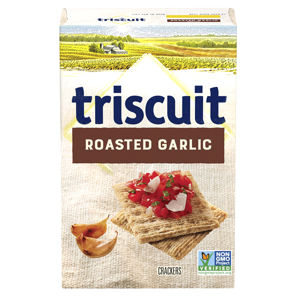 slide 1 of 1, Triscuit Crackers Roasted Garlic, 1 ct