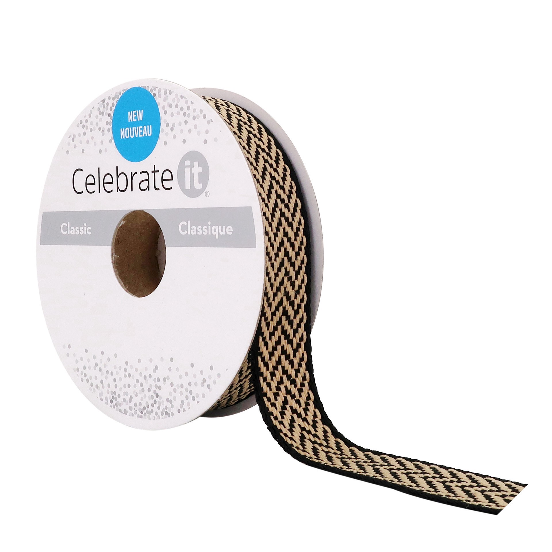 slide 3 of 4, 5/8" X 7yd. Chevron Ribbon By Celebrate It, 5/8 in x 7 yd