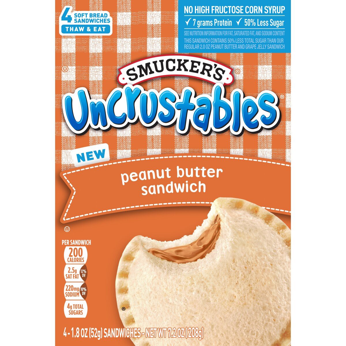 slide 2 of 13, Smucker's Uncrustable, 7.2 oz