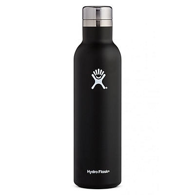 slide 1 of 1, Hydro Flask Stainless Steel Wine Bottle, Black, 25 oz