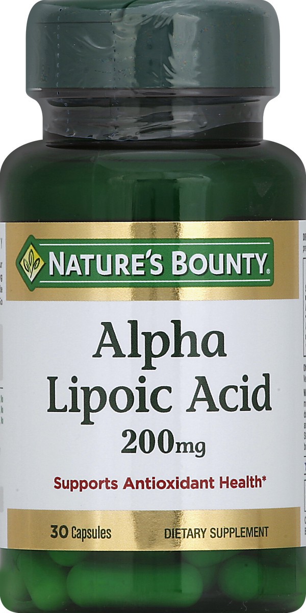 slide 4 of 5, Nature's Bounty Super Alpha Lipoic Acid 200Mg Capsules, 30 ct