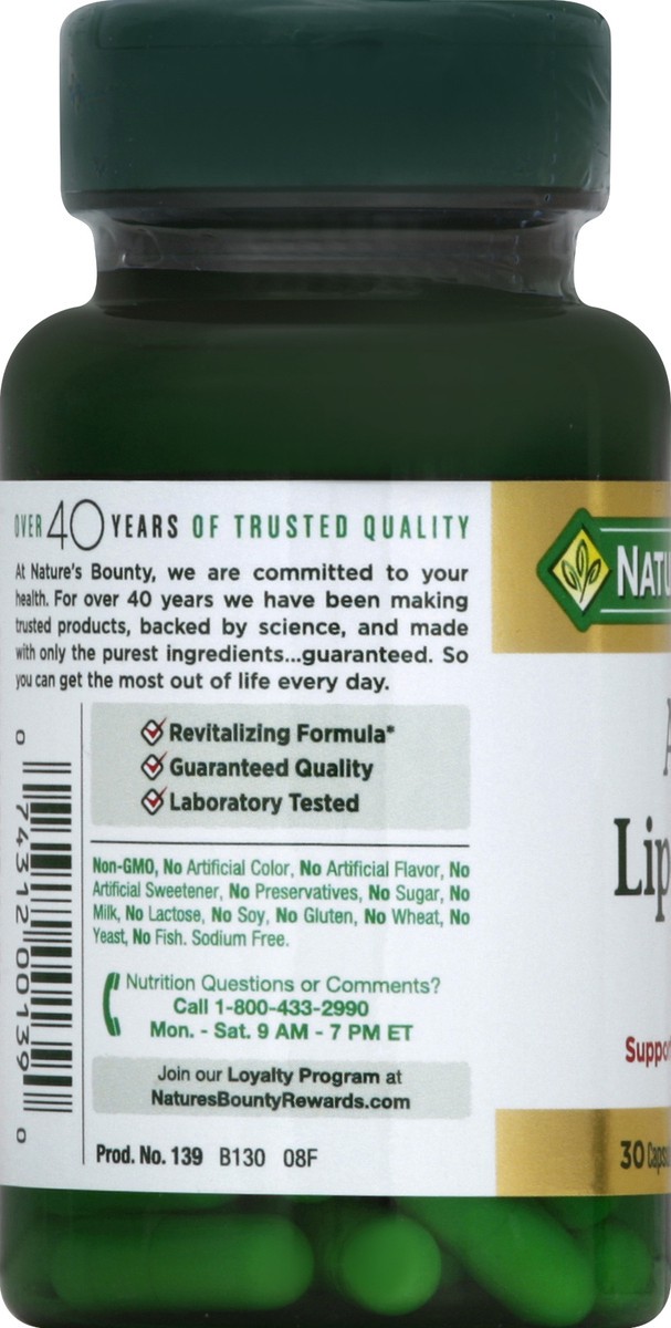 slide 2 of 5, Nature's Bounty Super Alpha Lipoic Acid 200Mg Capsules, 30 ct