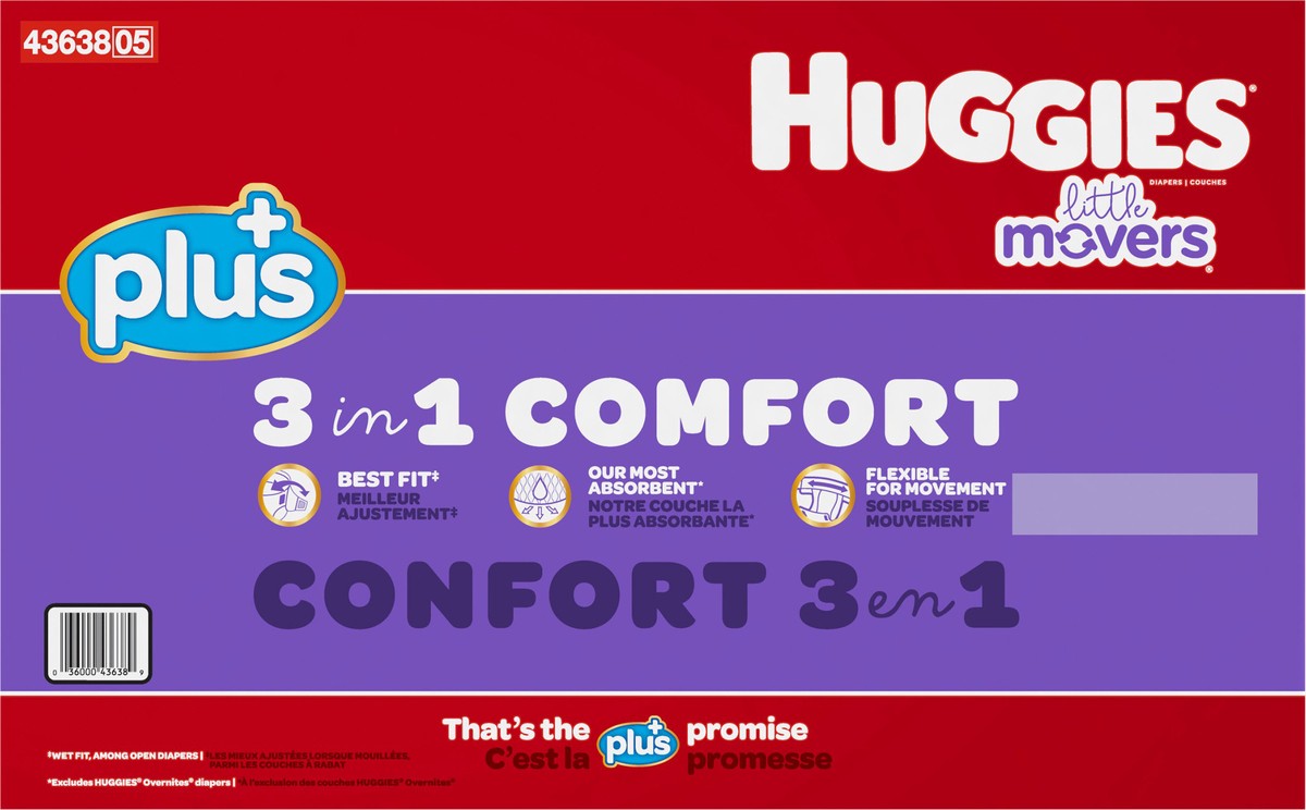 slide 4 of 10, Huggies Little Movers Disney Baby Diapers Size 6 (Over 35 lb) 120 ea, 