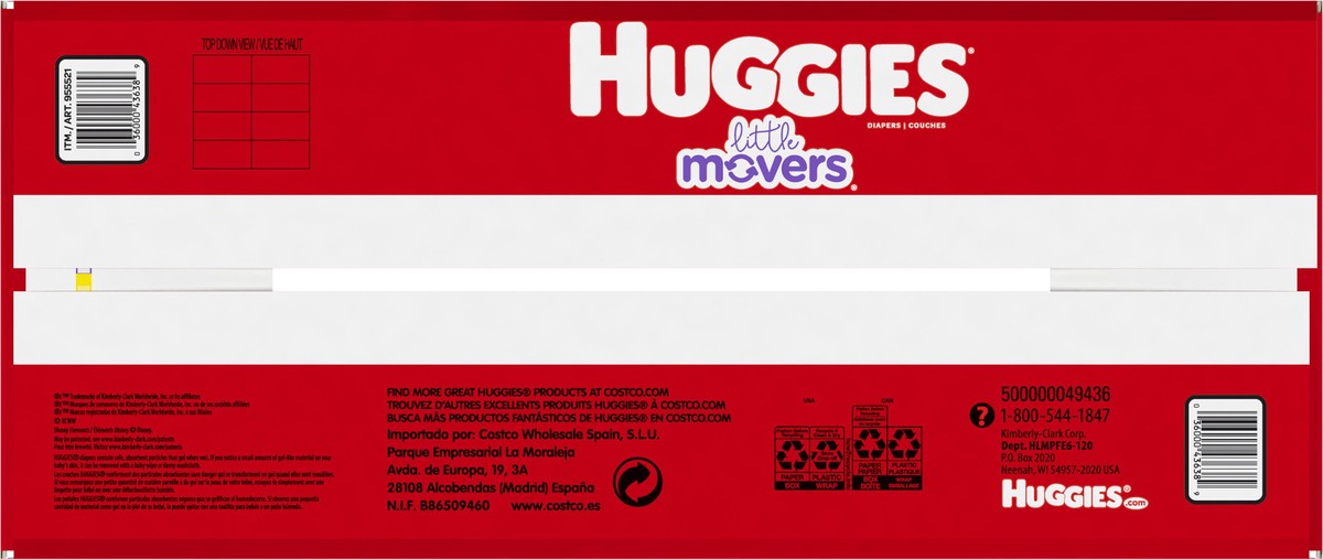 slide 6 of 10, Huggies Little Movers Disney Baby Diapers Size 6 (Over 35 lb) 120 ea, 