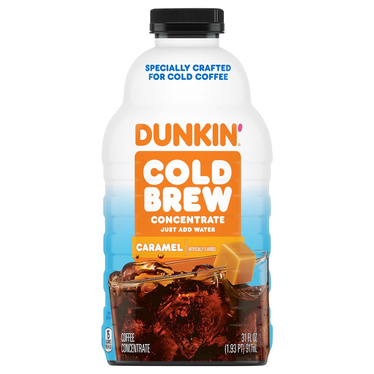 slide 8 of 13, Dunkin'' Caramel Flavored Cold Brew Coffee Concentrate- 31 fl oz, 31 fl oz