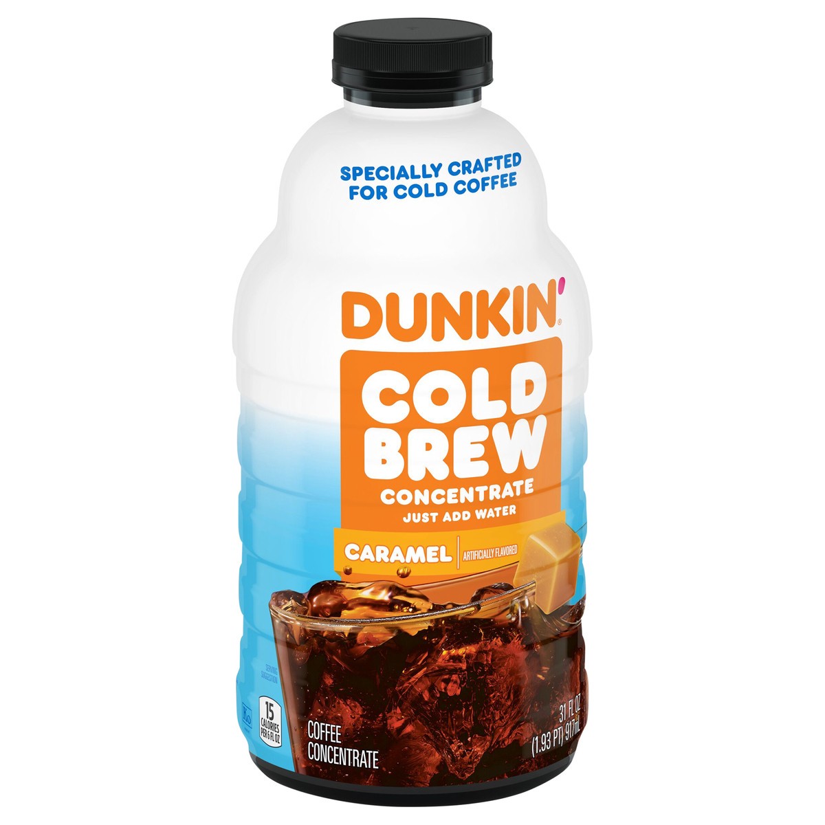 slide 12 of 13, Dunkin'' Caramel Flavored Cold Brew Coffee Concentrate- 31 fl oz, 31 fl oz