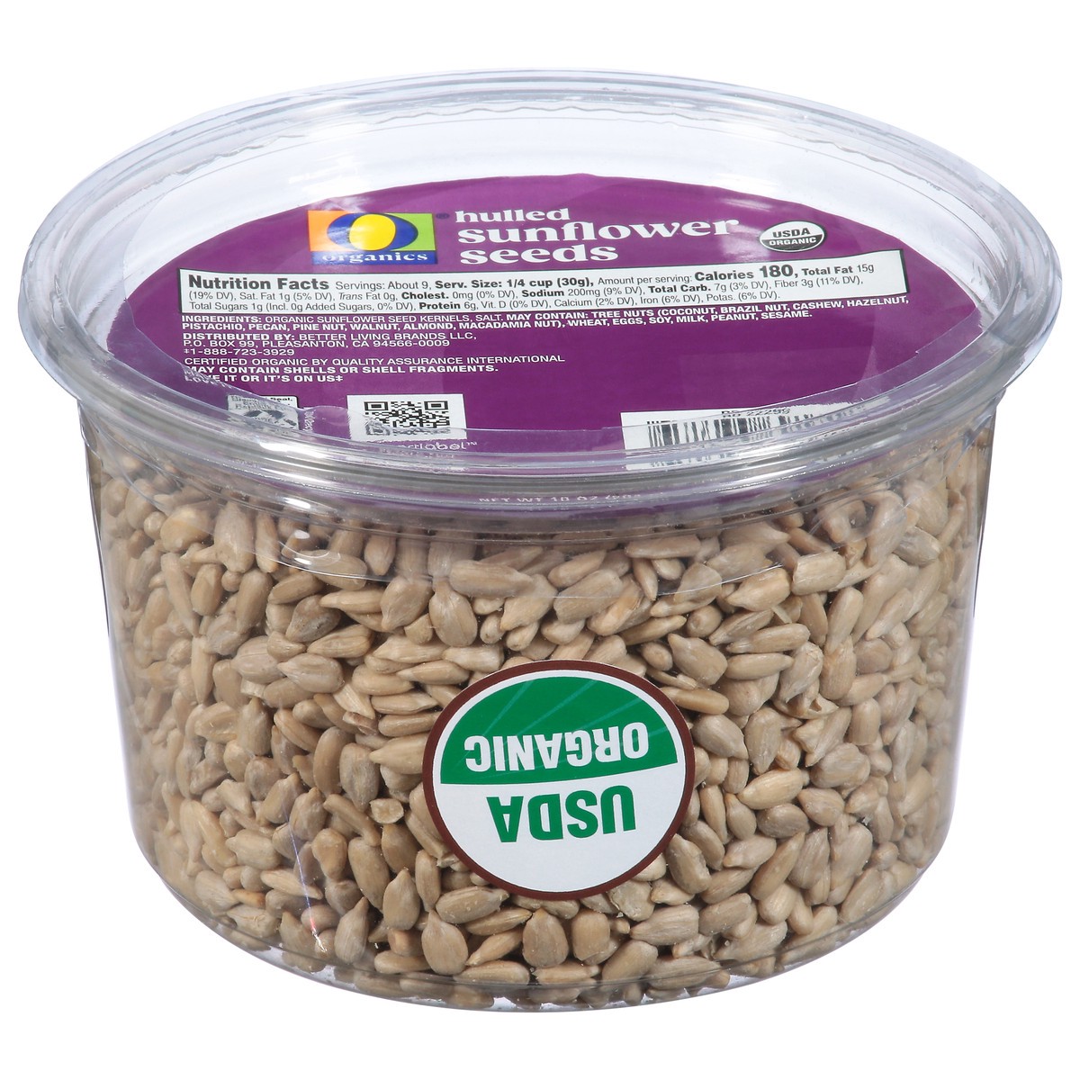 slide 1 of 10, DSD Merchandisers O Organics Sunflower Seeds - 10 Oz, 10 oz