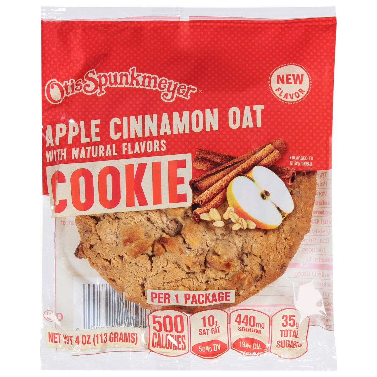 slide 2 of 14, Otis Spunkmeyer Apple Cinnamon Oat Cookie 4 oz, 4 oz