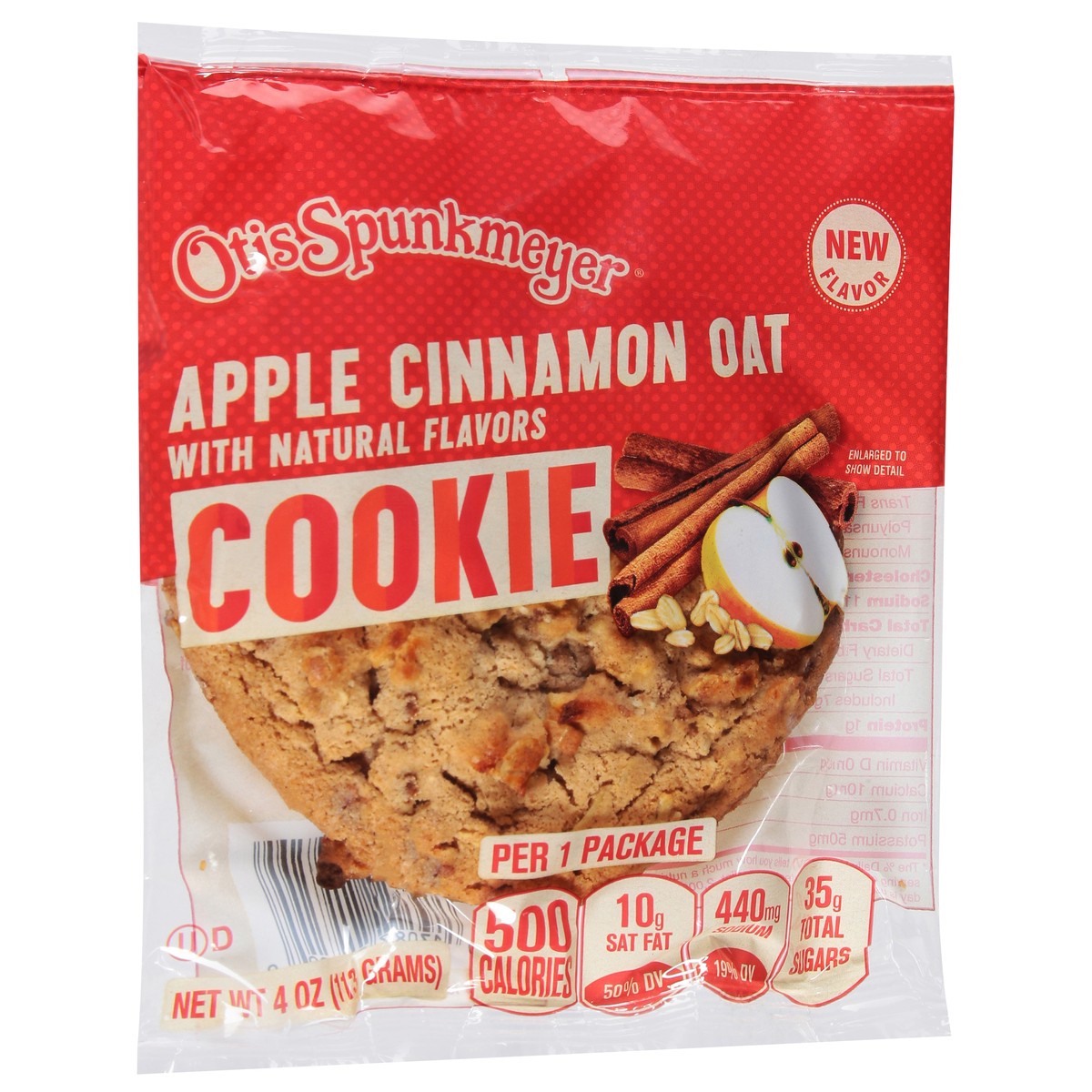 slide 10 of 14, Otis Spunkmeyer Apple Cinnamon Oat Cookie 4 oz, 4 oz