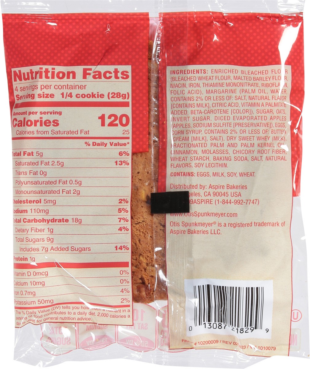 slide 4 of 14, Otis Spunkmeyer Apple Cinnamon Oat Cookie 4 oz, 4 oz