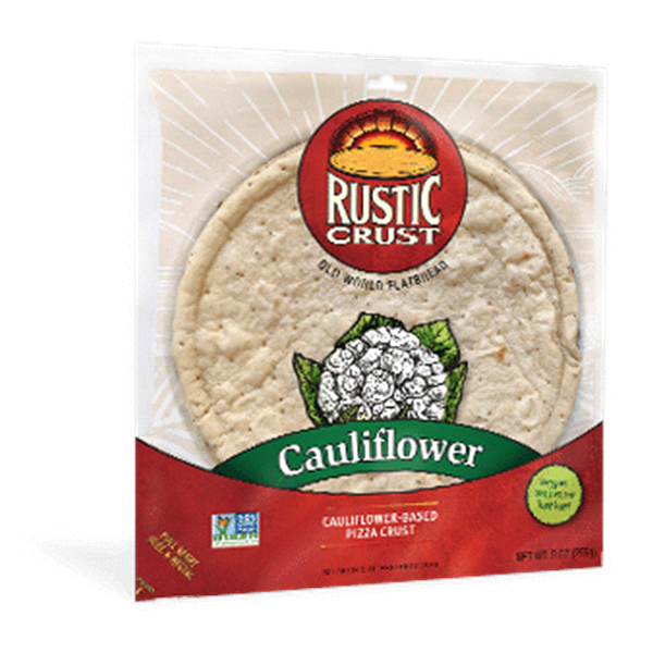 slide 1 of 1, Rustic Crust Cauliflower Pizza Crust, 9 oz