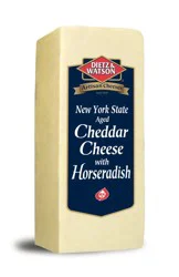 Dietz & Watson Sliced New York State Aged Cheddar Cheese With Horseradish