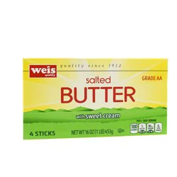 Weis Quality Salted Quarter Butter