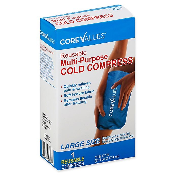 slide 1 of 1, Core Values Large Multi-Purpose Reusable Cold Therapy Compress, 1 ct