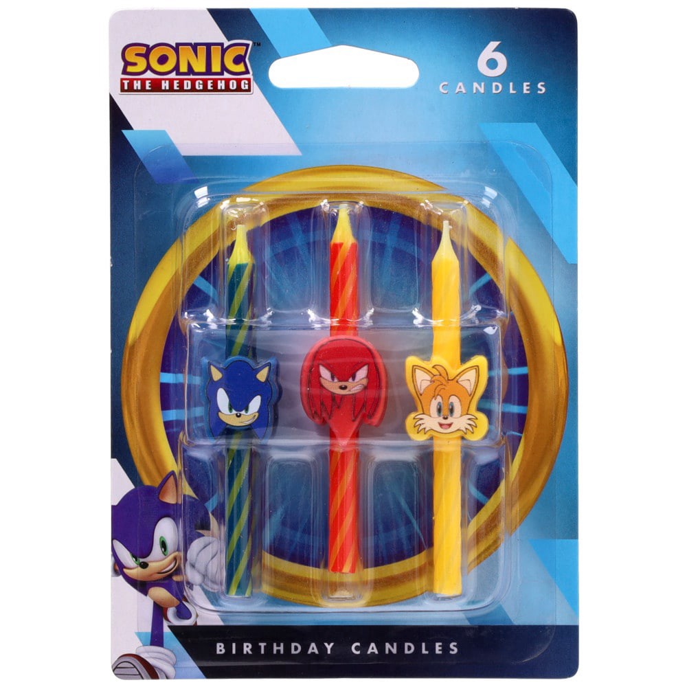 slide 1 of 1, Decopac Sonic™ The Hedgehog Birthday Candles, 6 ct