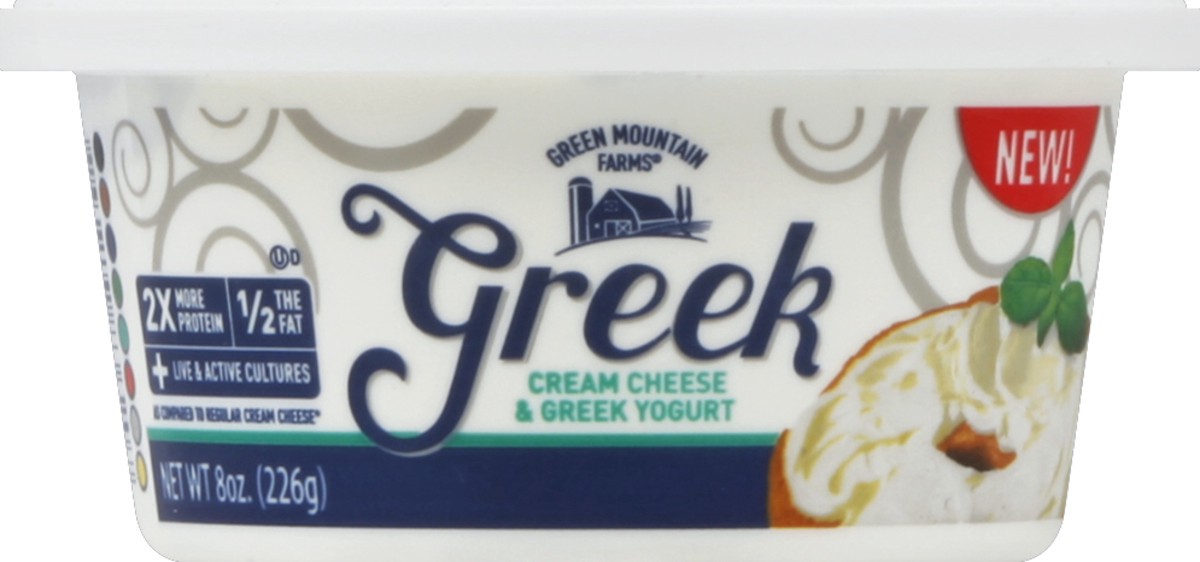 slide 3 of 3, Green Mountain Farms Cream Cheese & Greek Yogurt 8 oz, 8 oz