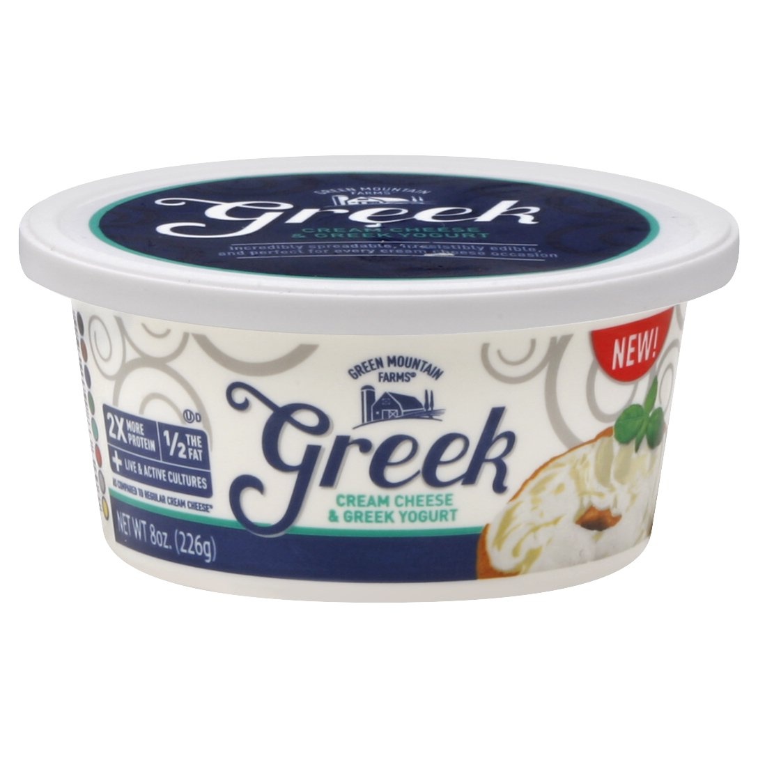 slide 1 of 3, Green Mountain Farms Cream Cheese & Greek Yogurt 8 oz, 8 oz