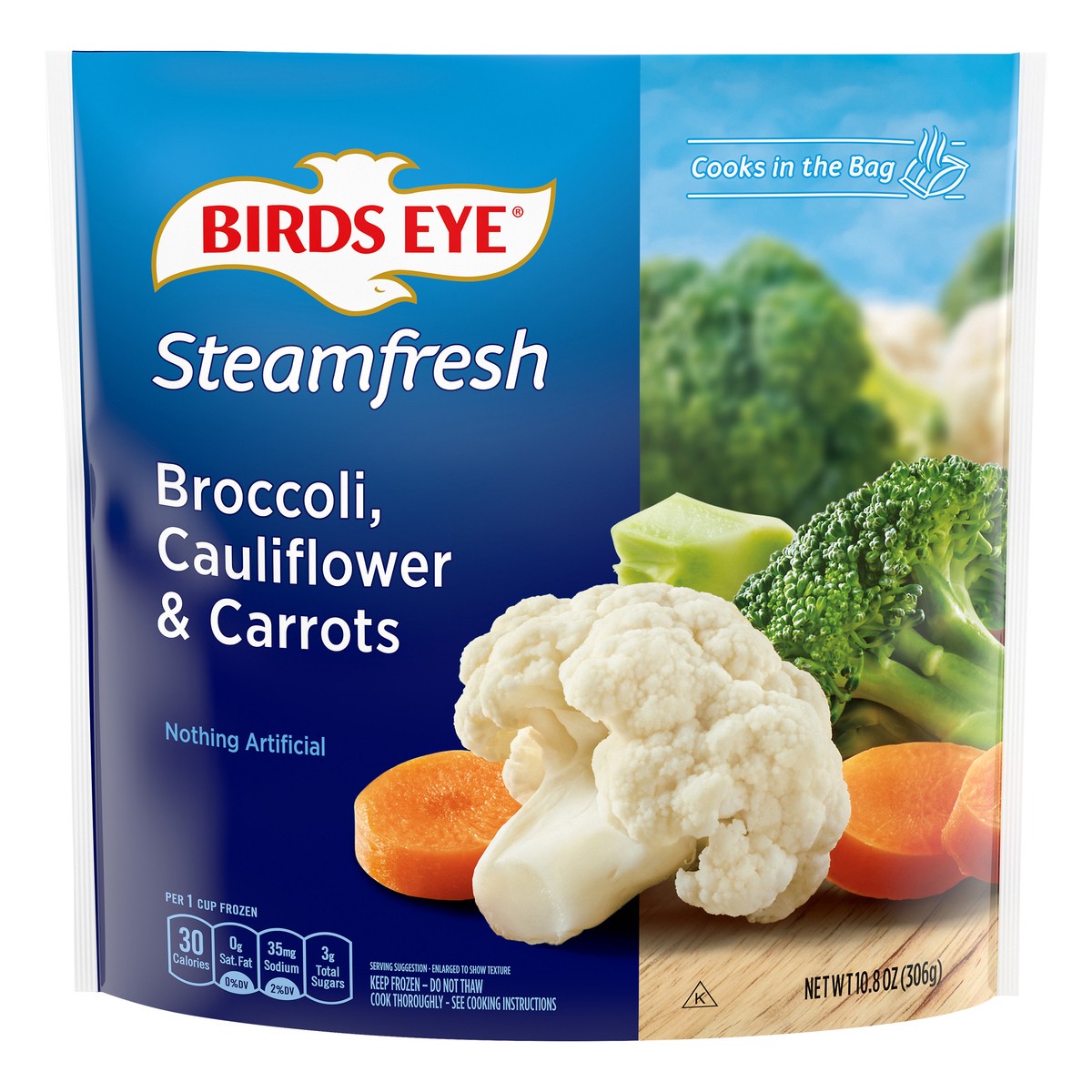 slide 1 of 3, Birds Eye Steamfresh Selects Frozen Broccoli Cauliflower Carrots, 12 oz
