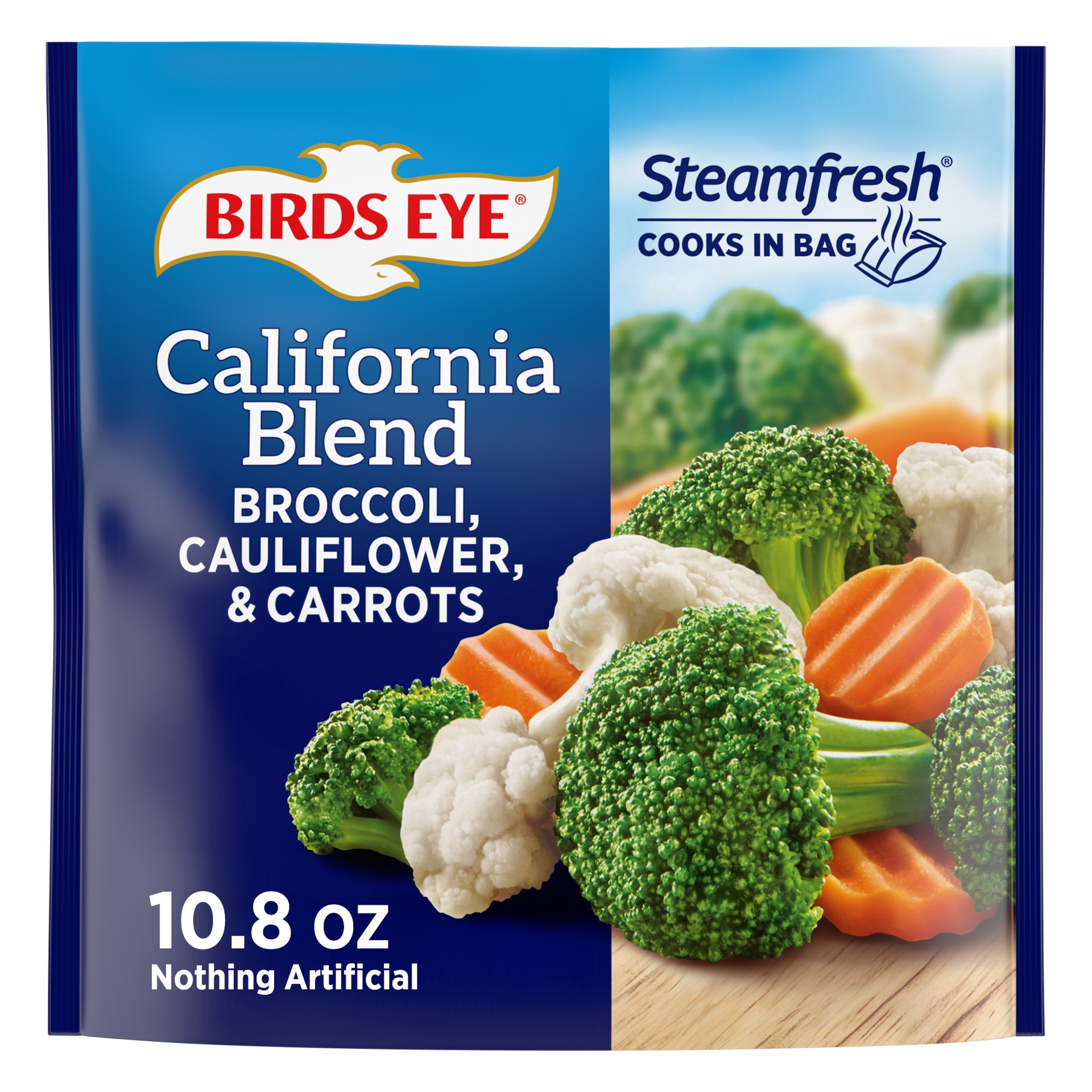 slide 1 of 5, Birds Eye Carrots, Broccoli and Cauliflower, Frozen Vegetables, 10.8 oz. Bag, 10.8 oz