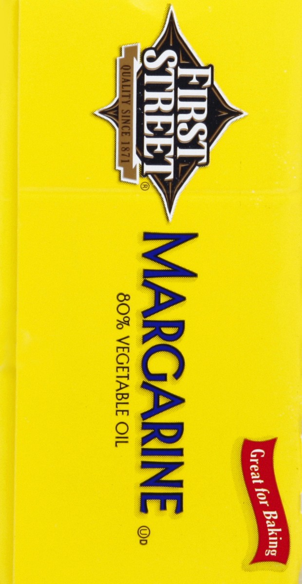 slide 5 of 6, First Street Margarine Quarters, 1 lb