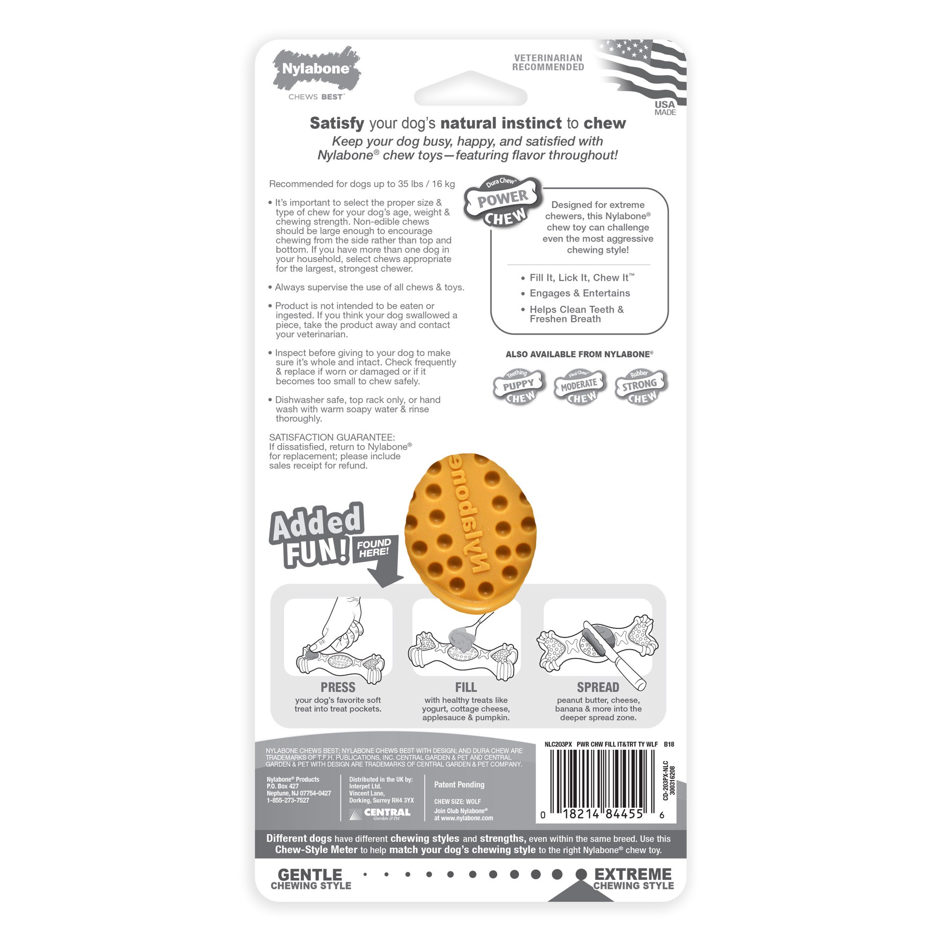 slide 6 of 10, Nylabone DuraChew Spread & Treat Chew Dog Toy, MED