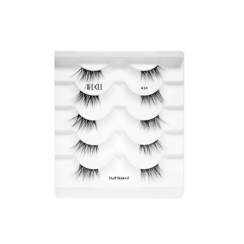slide 4 of 4, ARDELL Half Naked Lashes 434 5 Pack, 10 ct