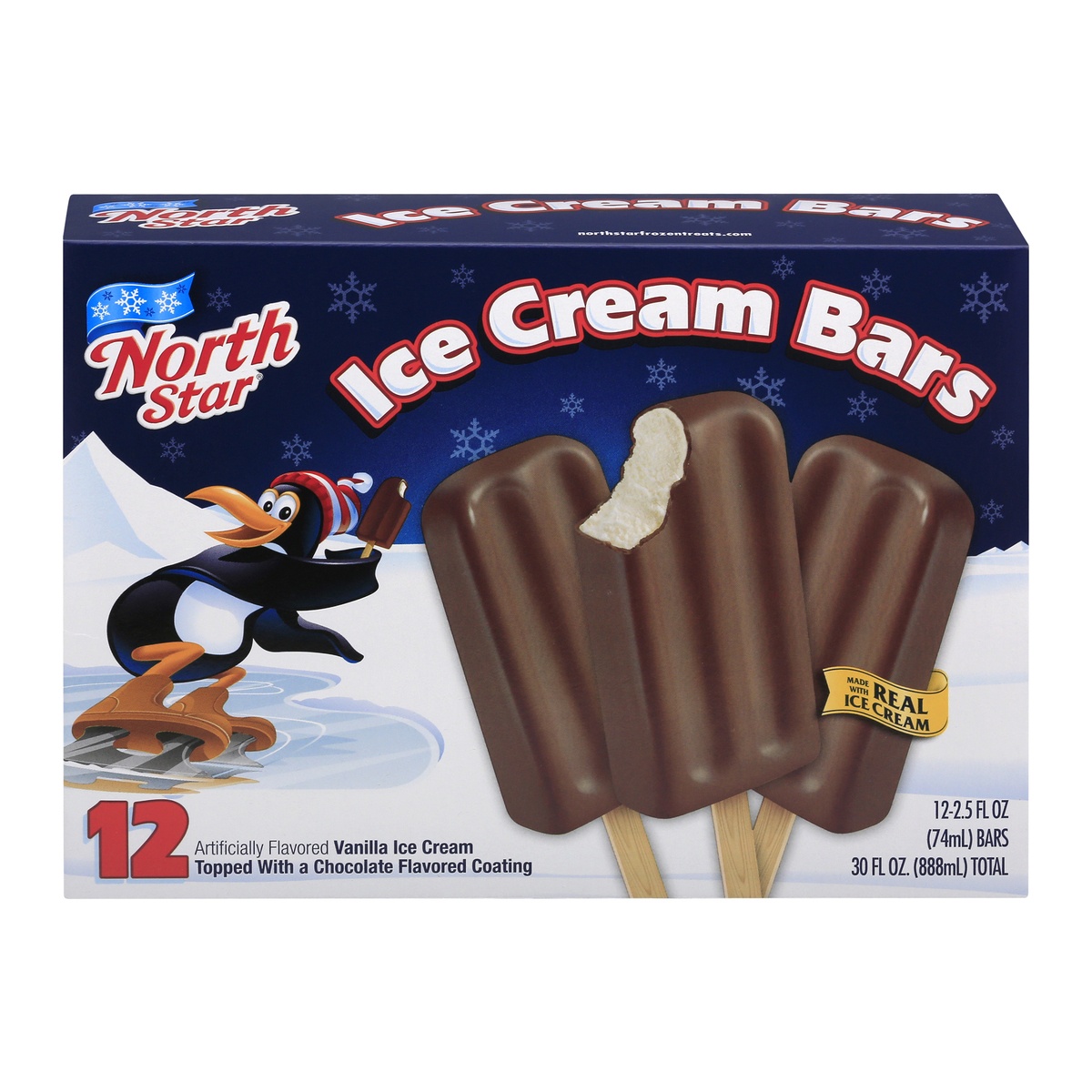 slide 1 of 1, North Star Ice Cream Bars, 12 ct