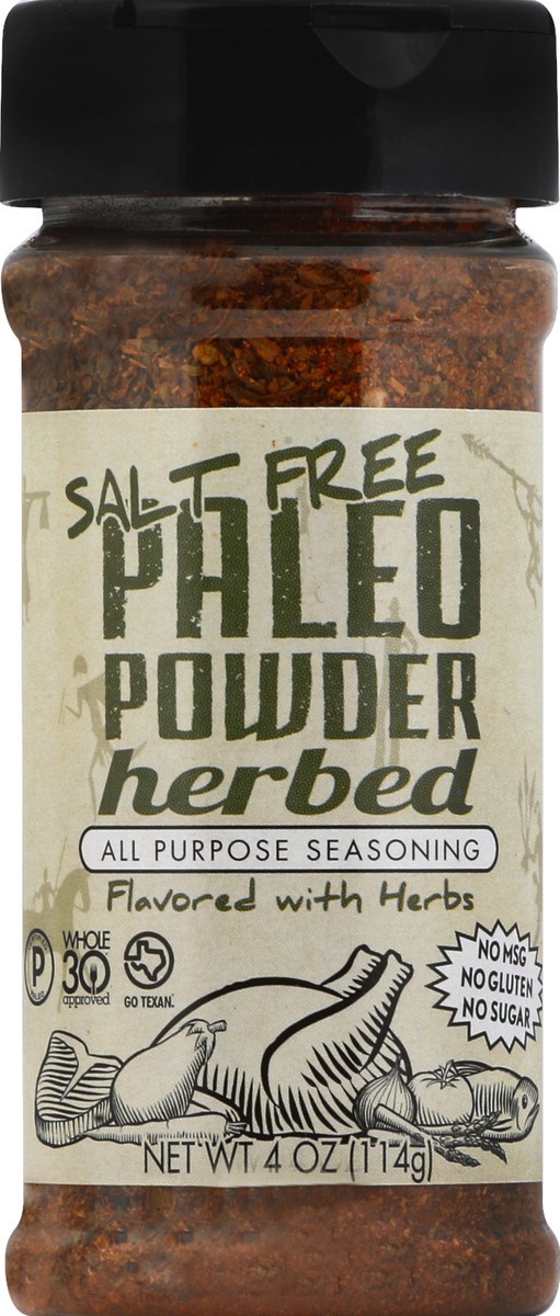 slide 2 of 2, Paleo Powder Salt Free Herbed All Purpose Seasoning 4 oz, 4 oz
