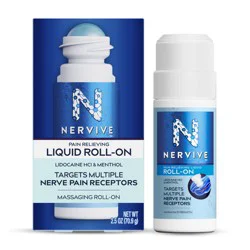 Nervive Pain Relieving Roll On, Lidocaine Topical, Max Strength Formula, 2.5 oz