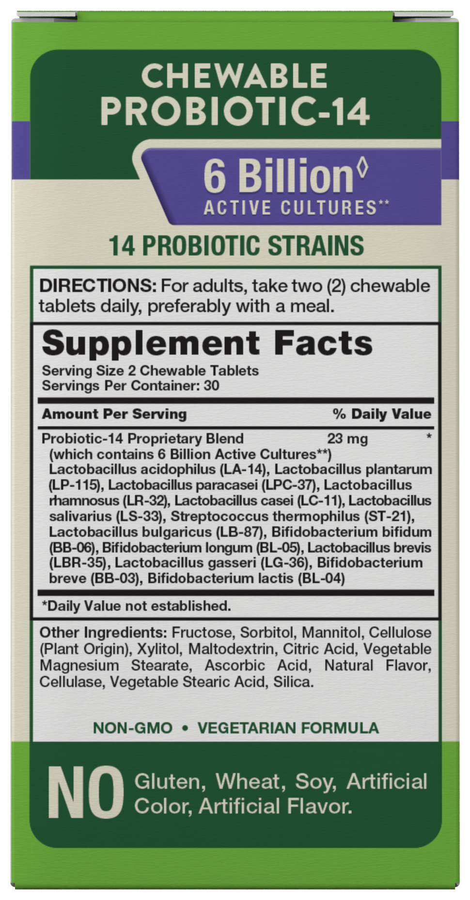 slide 2 of 4, Nature's Truth Probiotic-10 Natural Berry Flavor Dietary Supplement Chewable Tablets, 60 ct