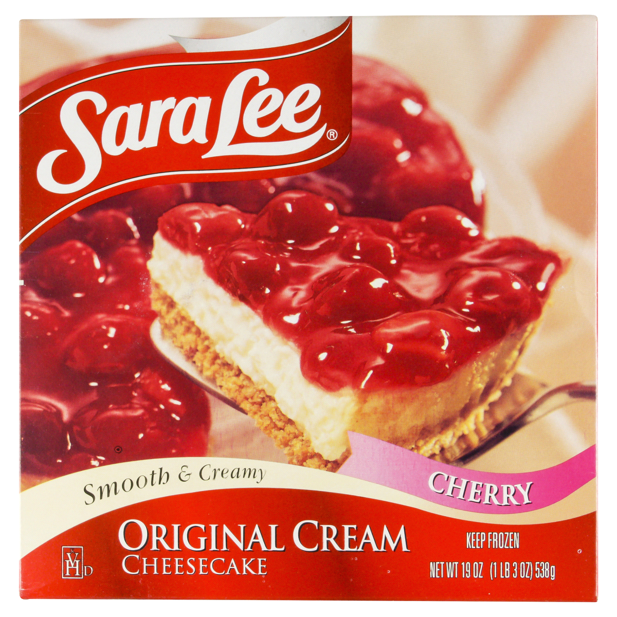 slide 1 of 6, Sara Lee Cherry Cream Cheesecake, 19 oz