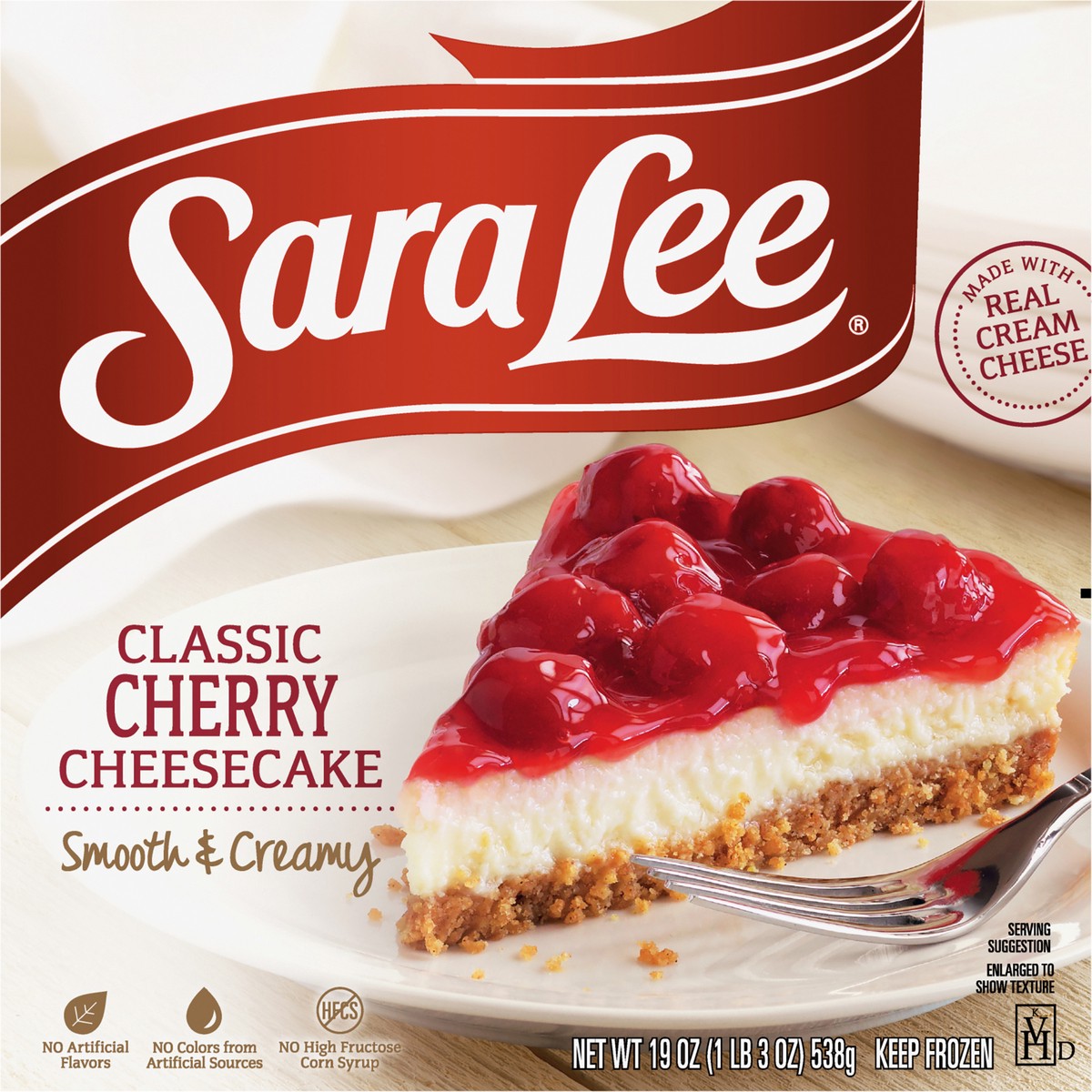 slide 9 of 12, Sara Lee Classic Style Cheesecake 7" Cherry 19oz, 19 oz