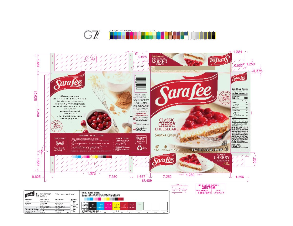 slide 10 of 12, Sara Lee Classic Style Cheesecake 7" Cherry 19oz, 19 oz