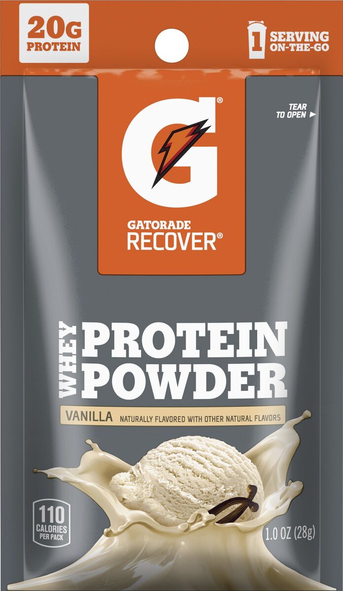 slide 3 of 6, Gatorade Whey Protein Powder, 1 oz