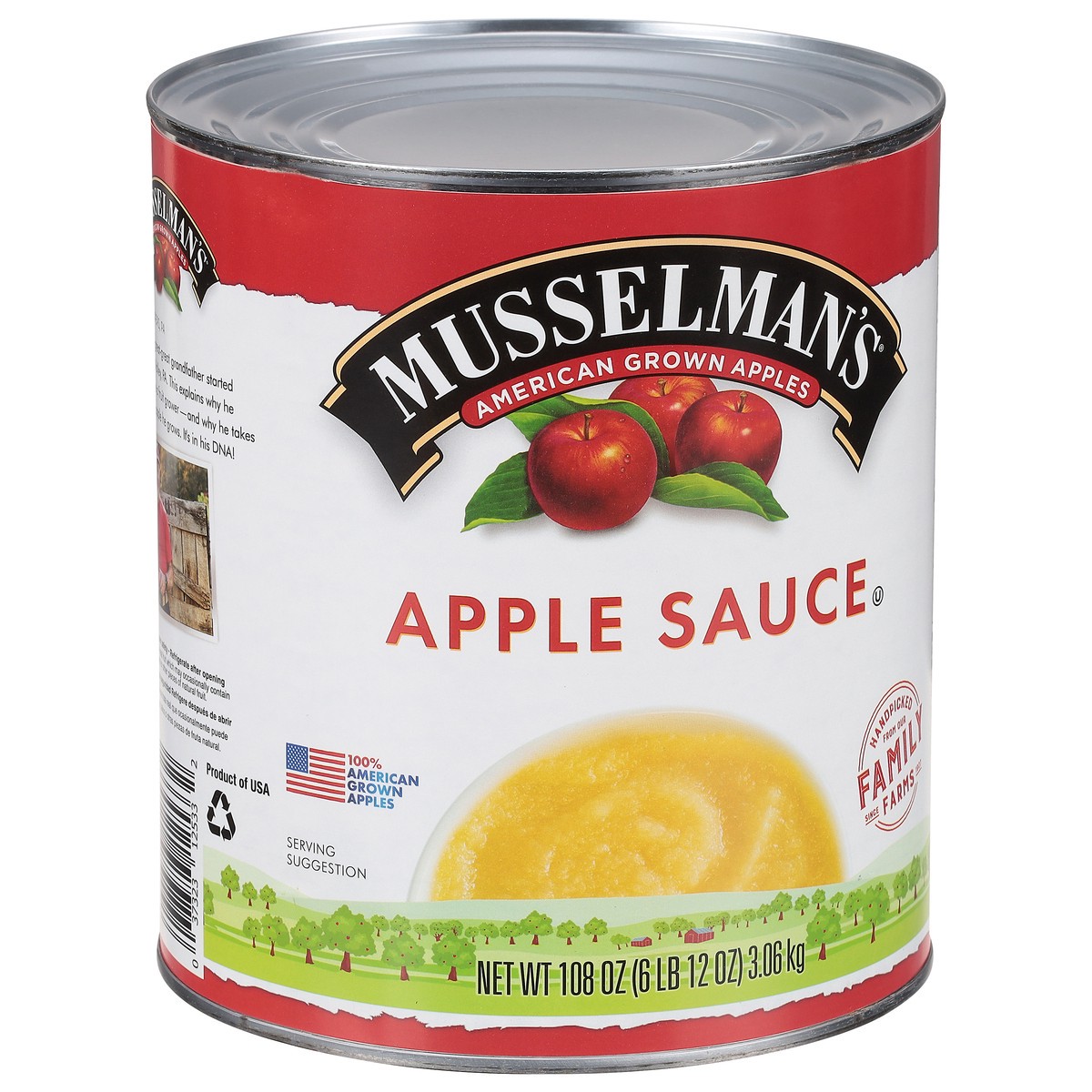 slide 3 of 9, Musselman's Apple Sauce 108 oz, 108 oz