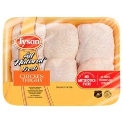 Tyson All Natural Fresh Chicken Thighs 1 ea