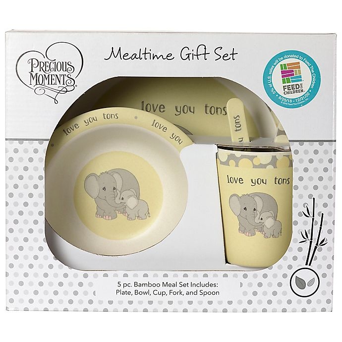 slide 2 of 2, Precious Moments Elephant Child's Place Setting - Yellow, 5 ct