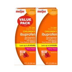 Meijer Children's Ibuprofen Oral Suspension per, Berry Flavor
